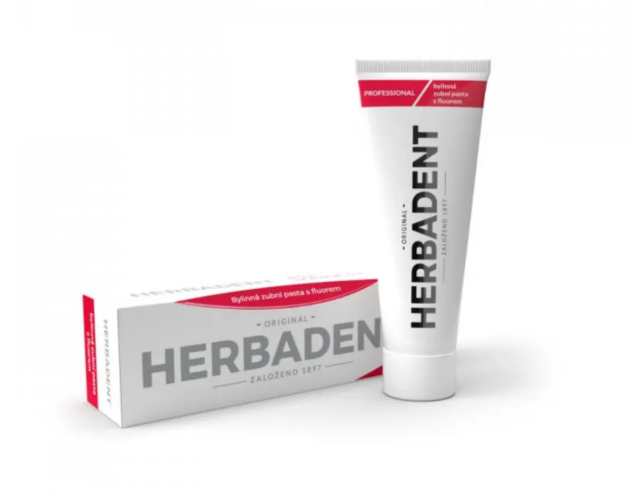 1882_HERBADENT PROFESSIONAL BYLINNA ZUBNI PASTA S FLUOREM 100 G - HERBAI